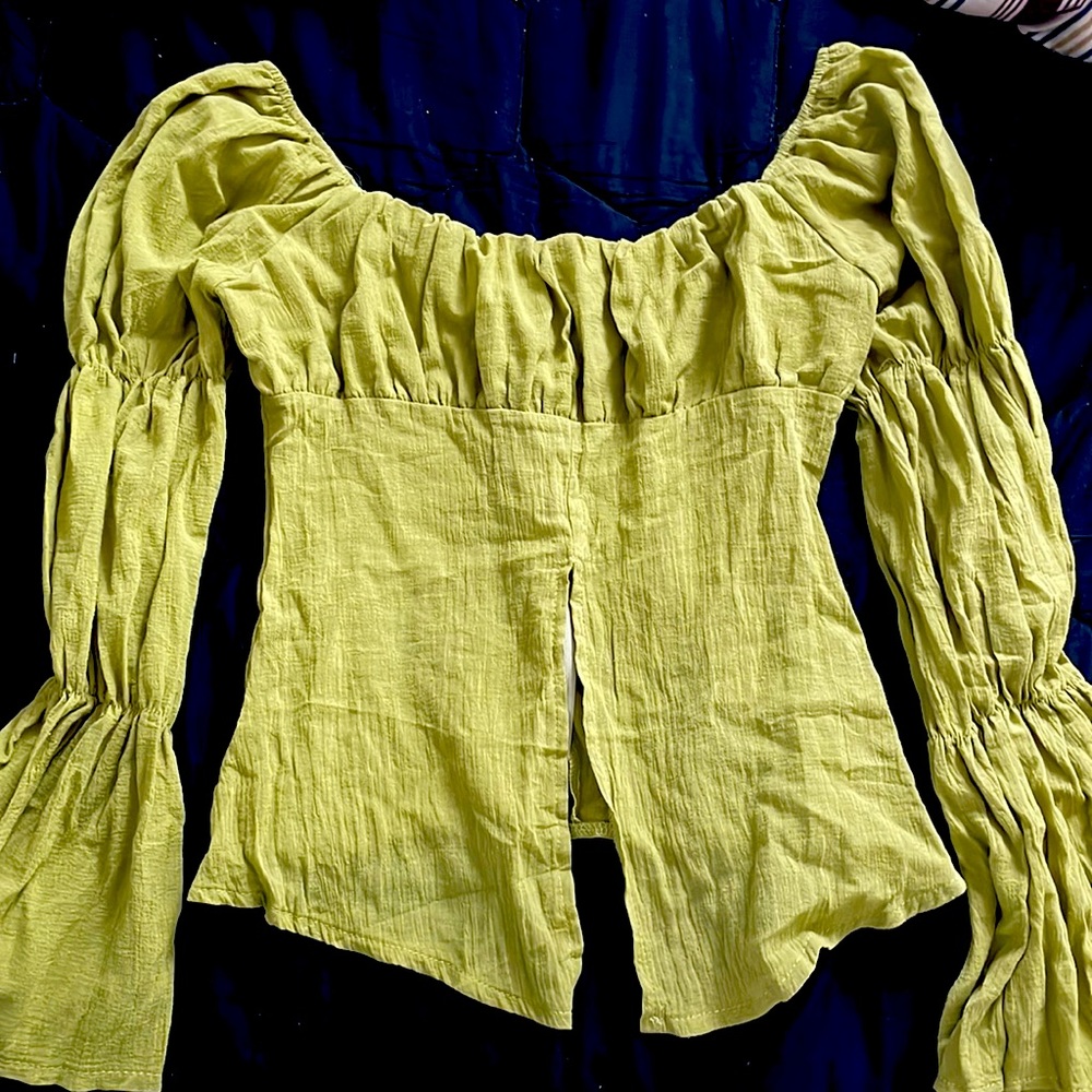 Olive Princess Fairy Blouse Puffy Sleeves